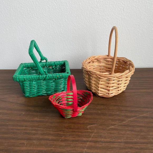 Other - 3 Mini Woven Baskets